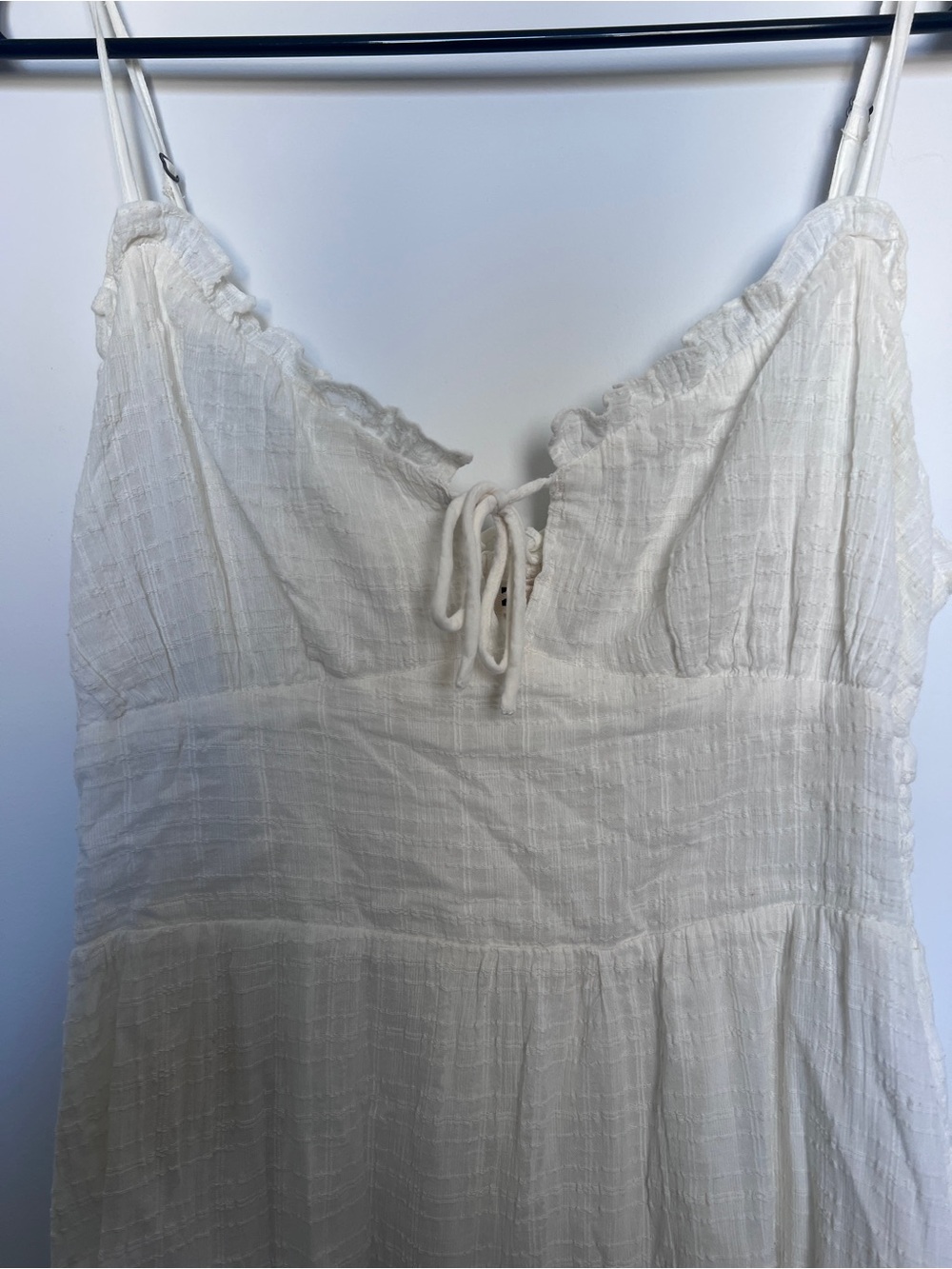 Billabong White Cotton Gauze Maxi Dress